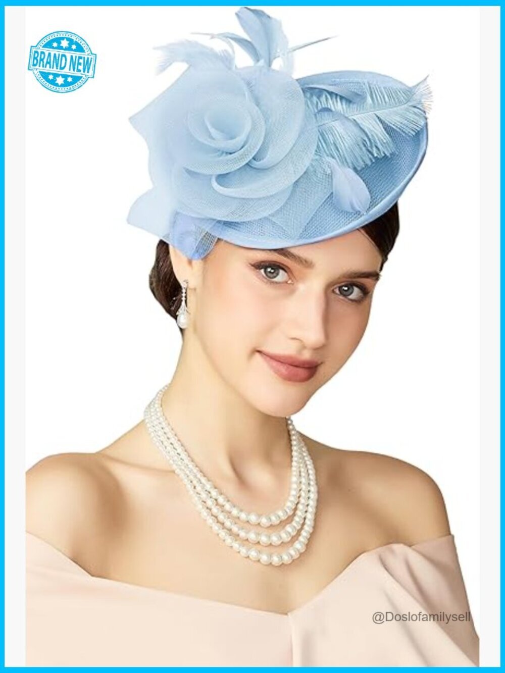 Fascinator Derby Pillbox Hat Mesh Feathers Headband Hair Clip